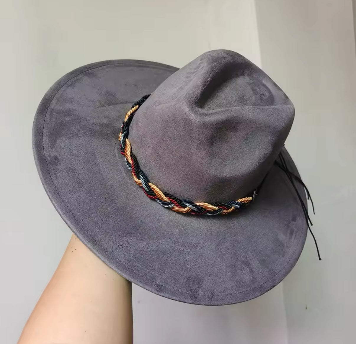 Twistme Suede wide brim Fedora
