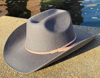 100% Wool Cowboy Hat Solid, Solid Cowboy Hat for Burning