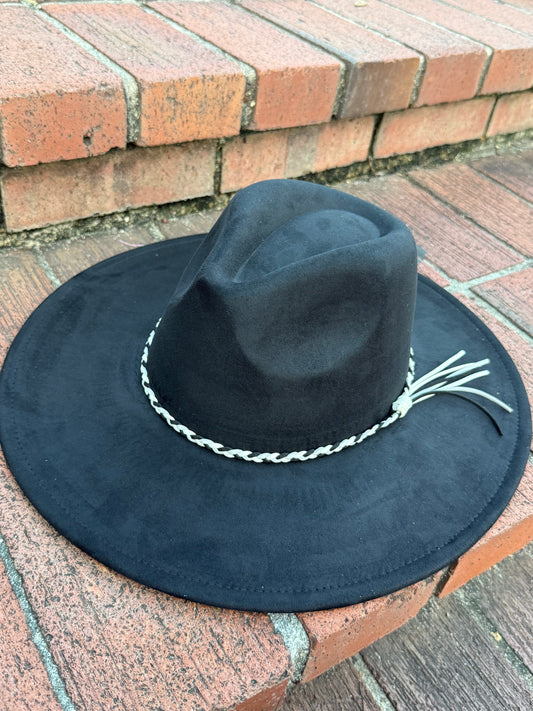 Vegan Suede Classic Wide Brim-Style Hat – Unisex ,Adjustable & Stylish Suitable for Pyrography, Laser Engraving - Accessorizmee