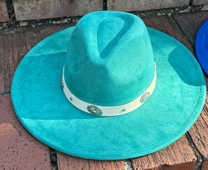 Flare Suede Wide Brim Fedora