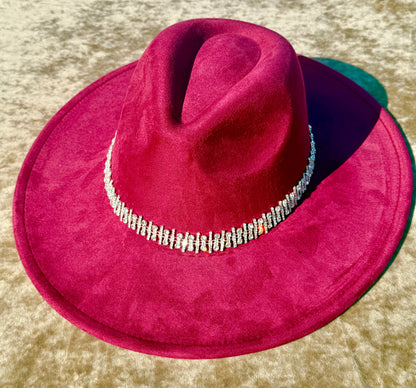 Diamonddess Wide  Brim Fedora Hat