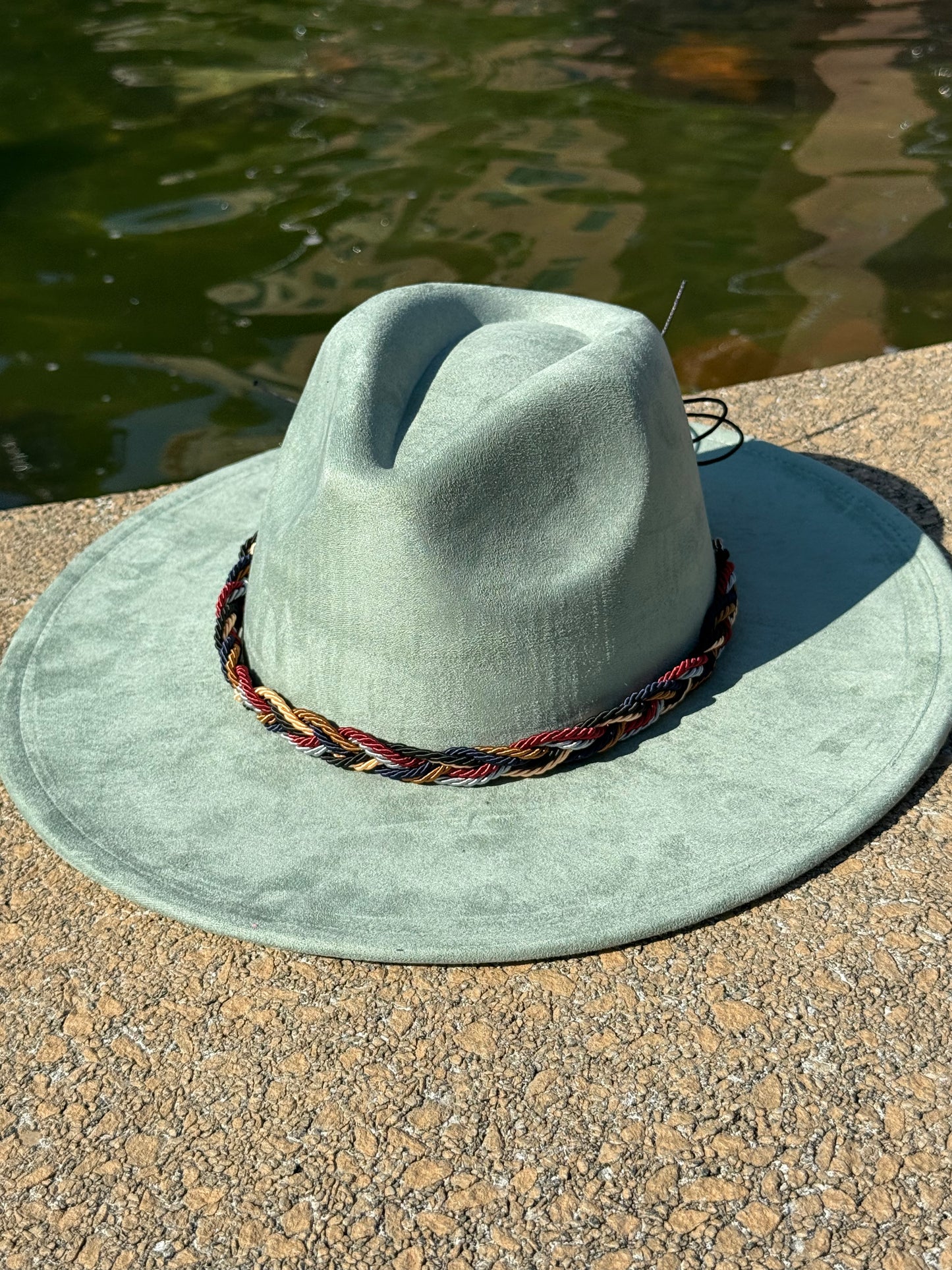 Twistme Suede wide brim Fedora