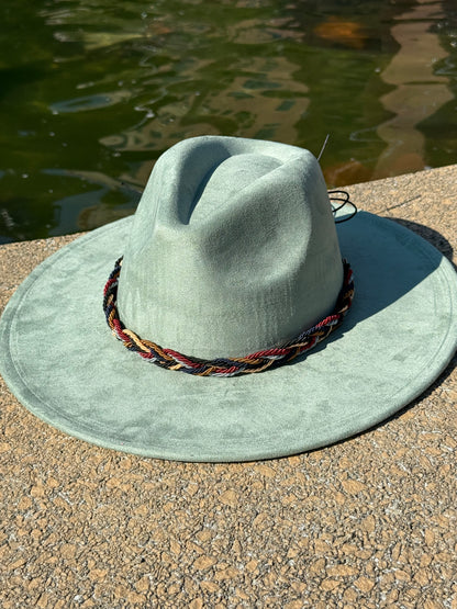 Twistme Suede wide brim Fedora