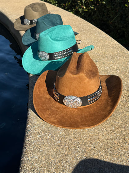 Premium Glimpse Suede pinched Cowboy Hat