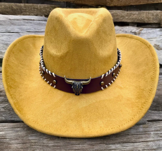 Ruff Ride Premium Suede Cowboy Hat - Elegant Design for a Classic Look - Accessorizmee