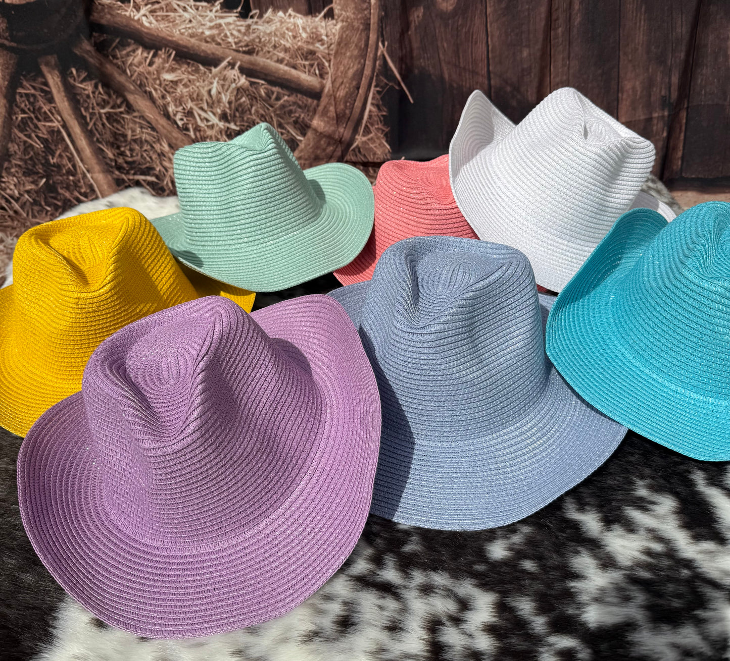 Straw Cowboy  Breathable  Hat