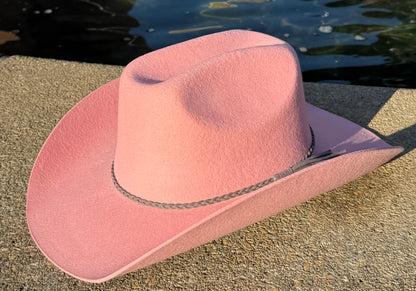 100% Wool Cowboy Hat Solid, Solid Cowboy Hat for Burning
