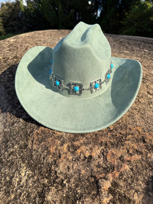 Premium Parly Suede pinched Cowboy Hat