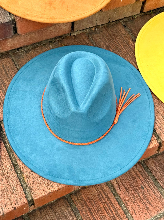 Vegan Suede Classic Wide Brim-Style Hat – Unisex ,Adjustable & Stylish Suitable for Pyrography, Laser Engraving - Accessorizmee