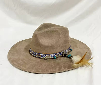 Dreams Suede Wide Brim Hat - Accessorizmee