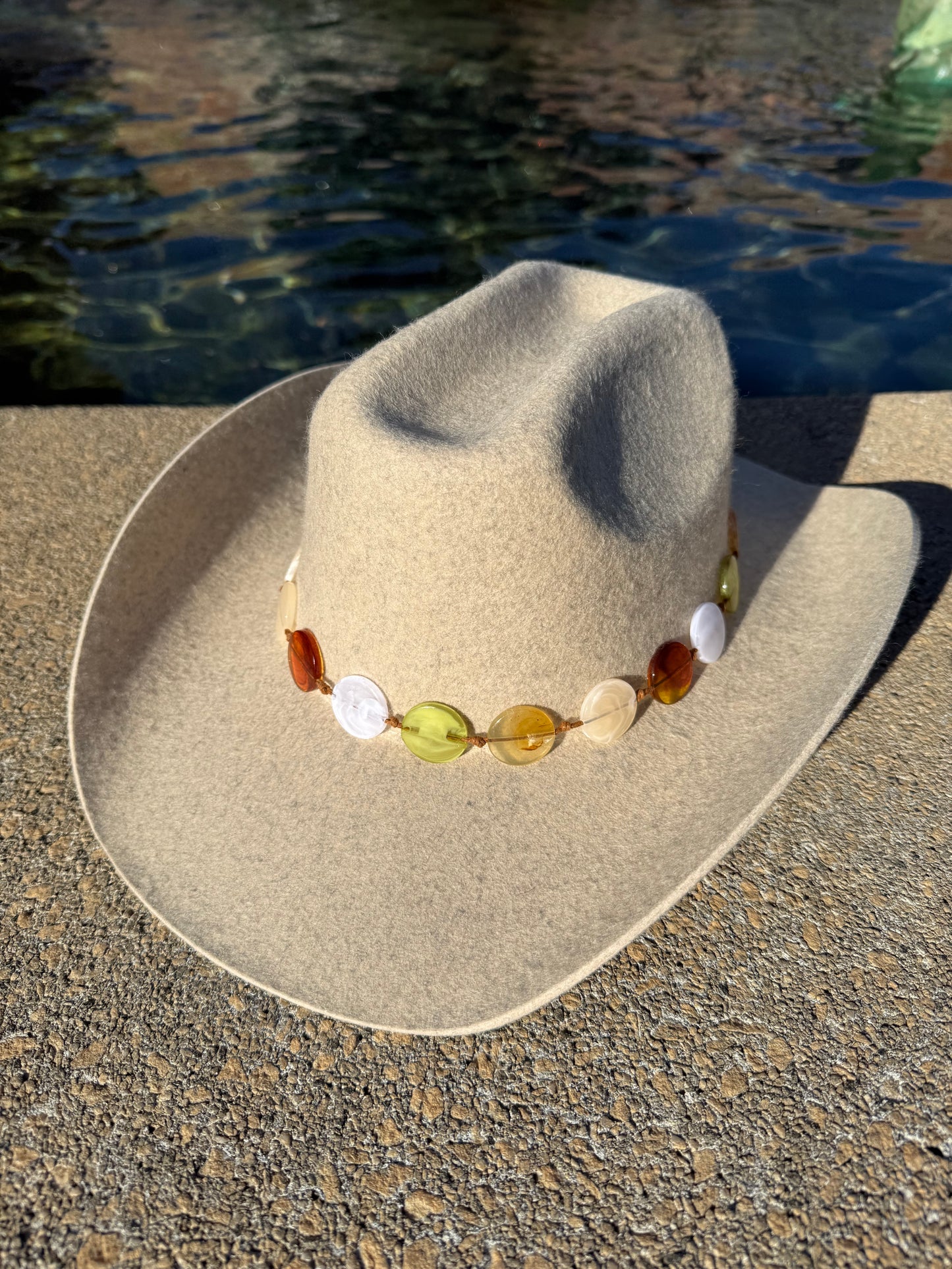 Button up 100% Wool Cowboy Hat Solid, Solid Cowboy Hat for Burning