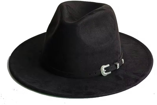 Classic belted Suede Fedora