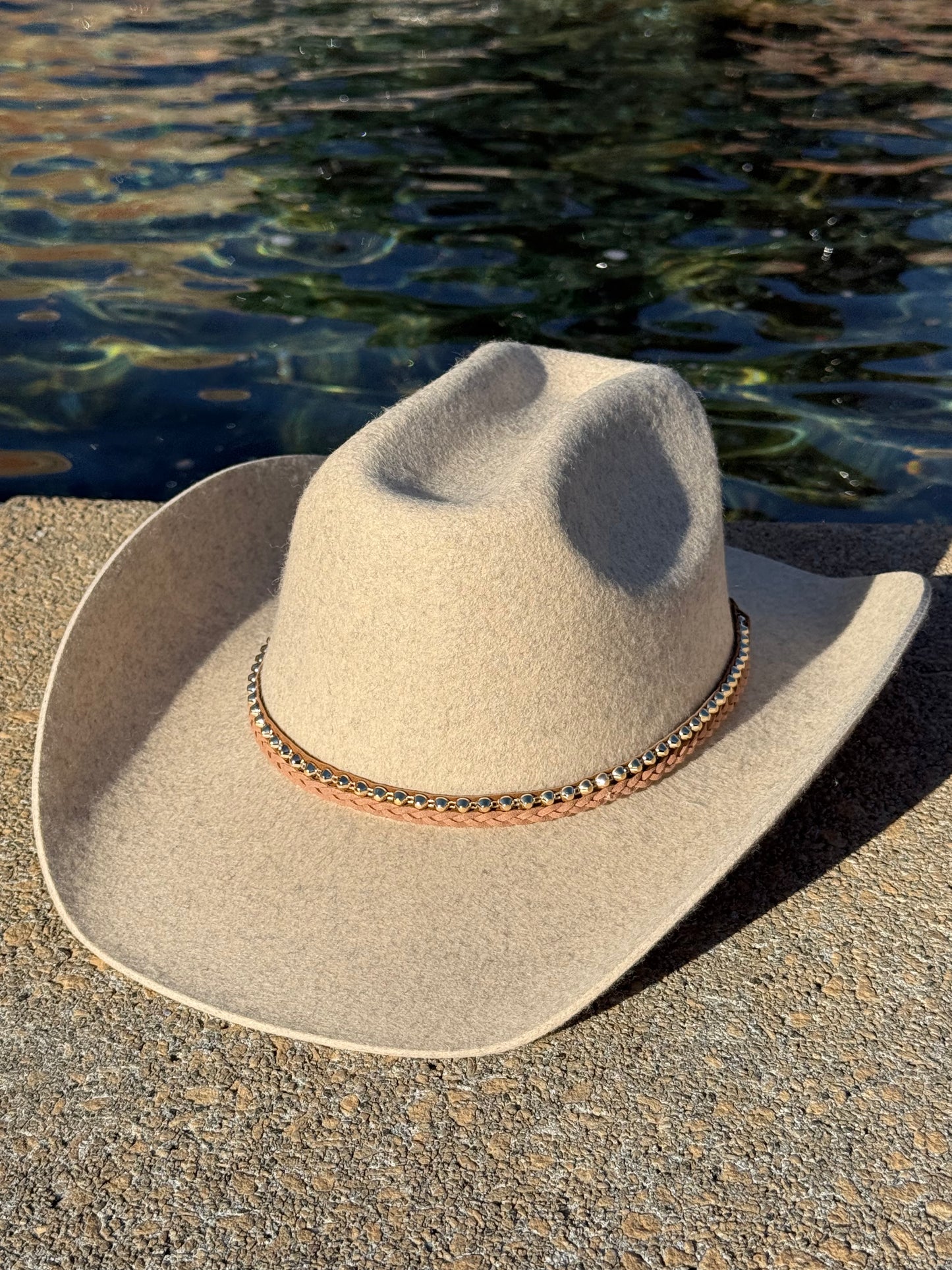 Chique 100% Wool Cowboy Hat Solid, Solid Cowboy Hat for Burning