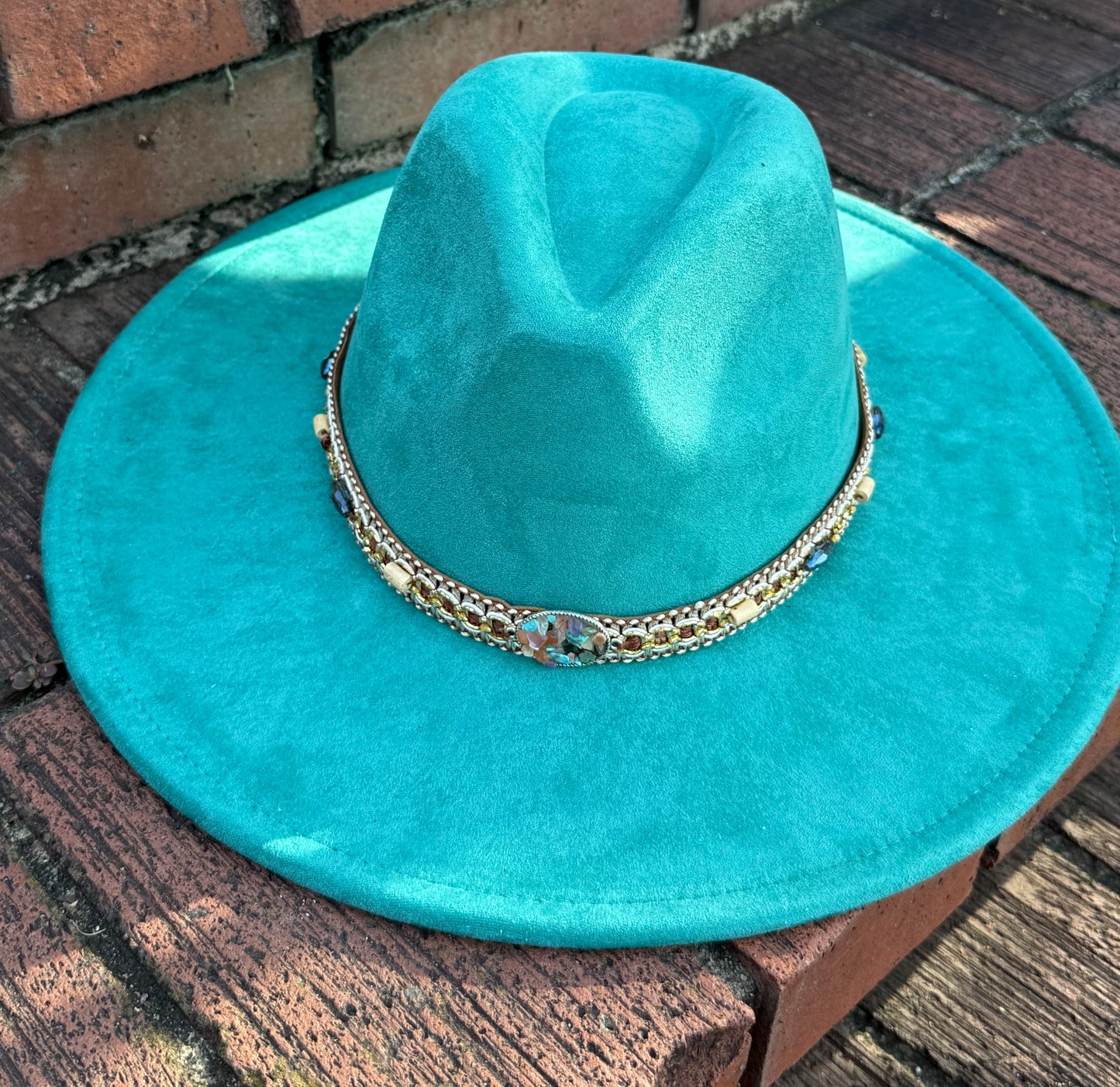 Rockme Suede wide brim Fedora