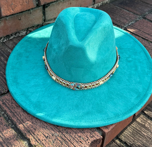 Rockme Suede wide brim Fedora