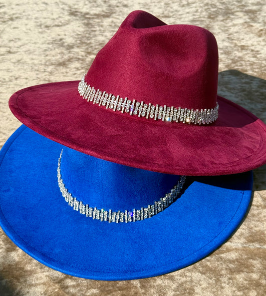 Diamonddess Wide  Brim Fedora Hat