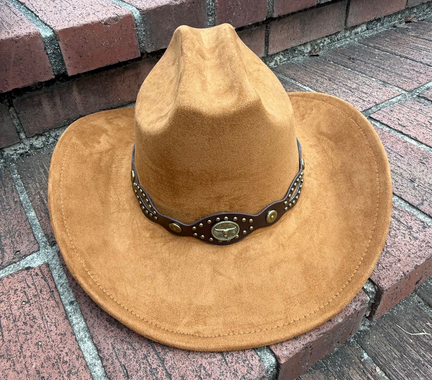 Premium Suede Cowboy Hat - Sanded Design, Unisex ,Adjustable & Stylish Suitable for Pyrography, Laser Engraving