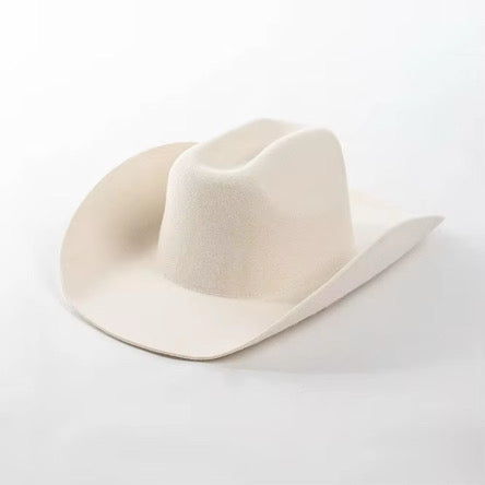 100% Wool Cowboy Hat Solid, Solid Cowboy Hat for Burning