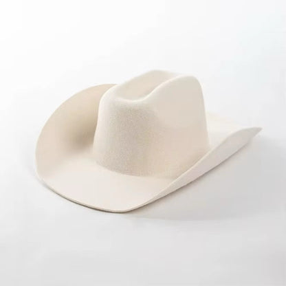 100% Wool Cowboy Hat Solid, Solid Cowboy Hat for Burning