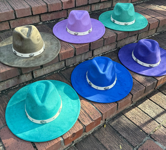 Flare Suede Wide Brim Fedora