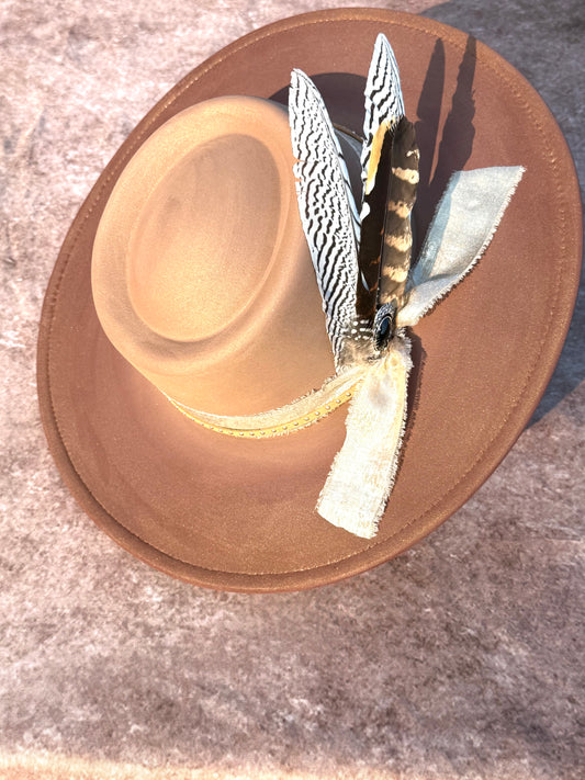 Custom handcrafted SugarCookie Fedora Hat - Accessorizmee