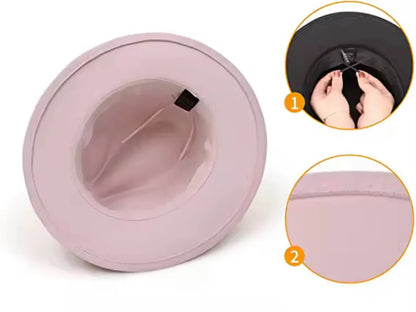 Pearl Fedora- Pink - Accessorizmee