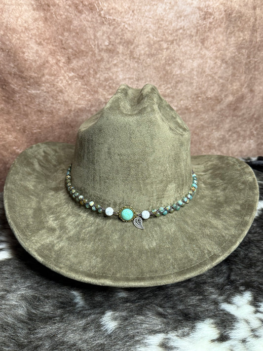 Premium Suede Cowboy Hat - Adjustable Straps Inside, Unisex Design, Size 56-58cm, Western Style, Fashionable & Functional, Shipped in a Box - Accessorizmee