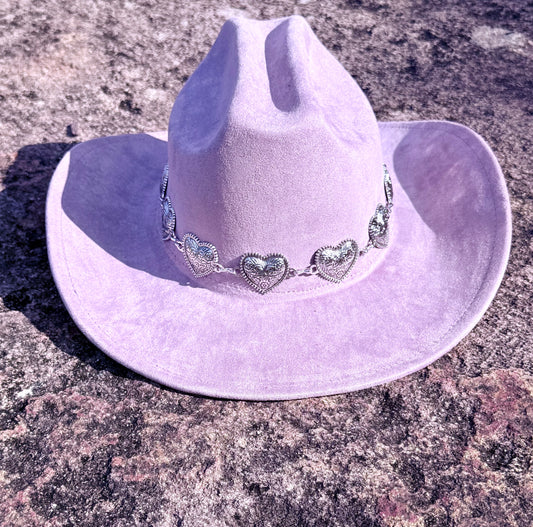 Premium Hearted Suede pinched Cowboy Hat