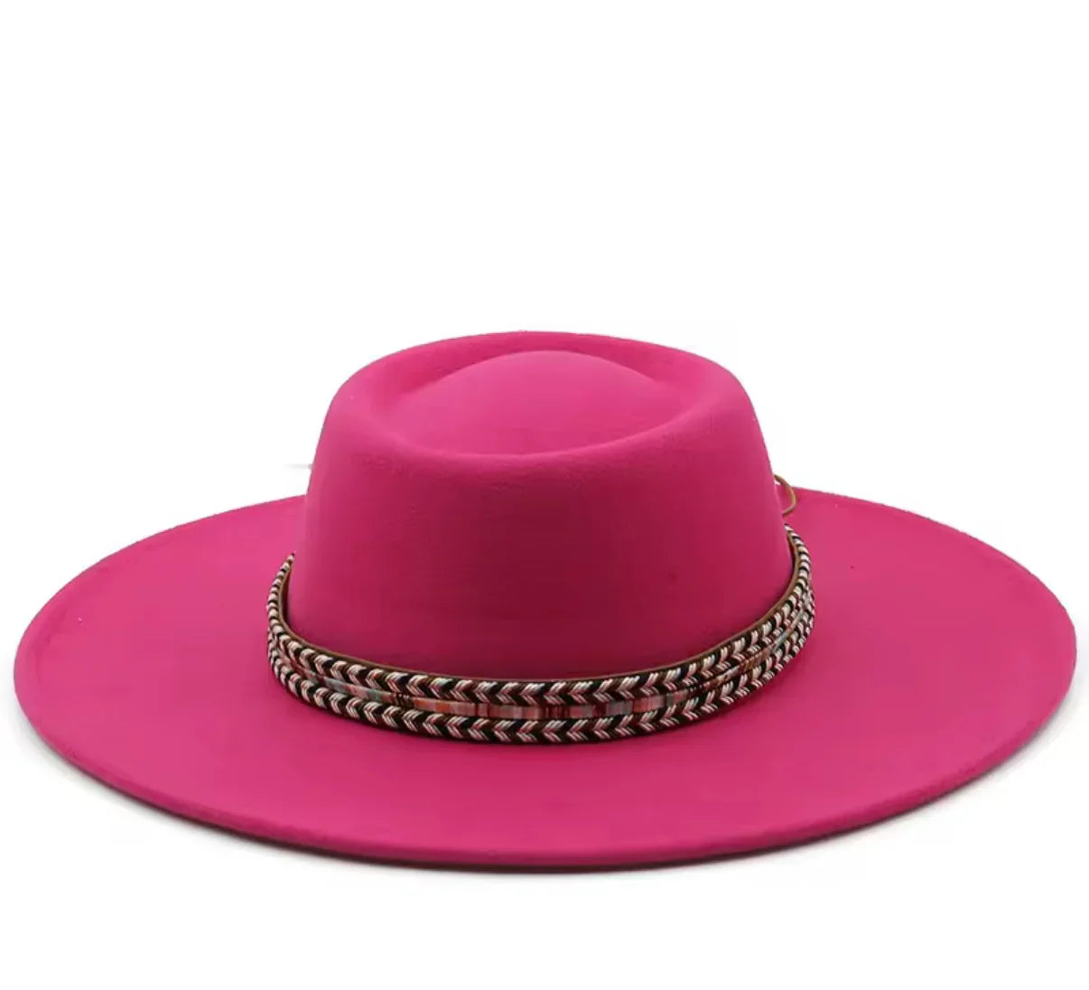Round Widebrim Fedora- Rust - Accessorizmee