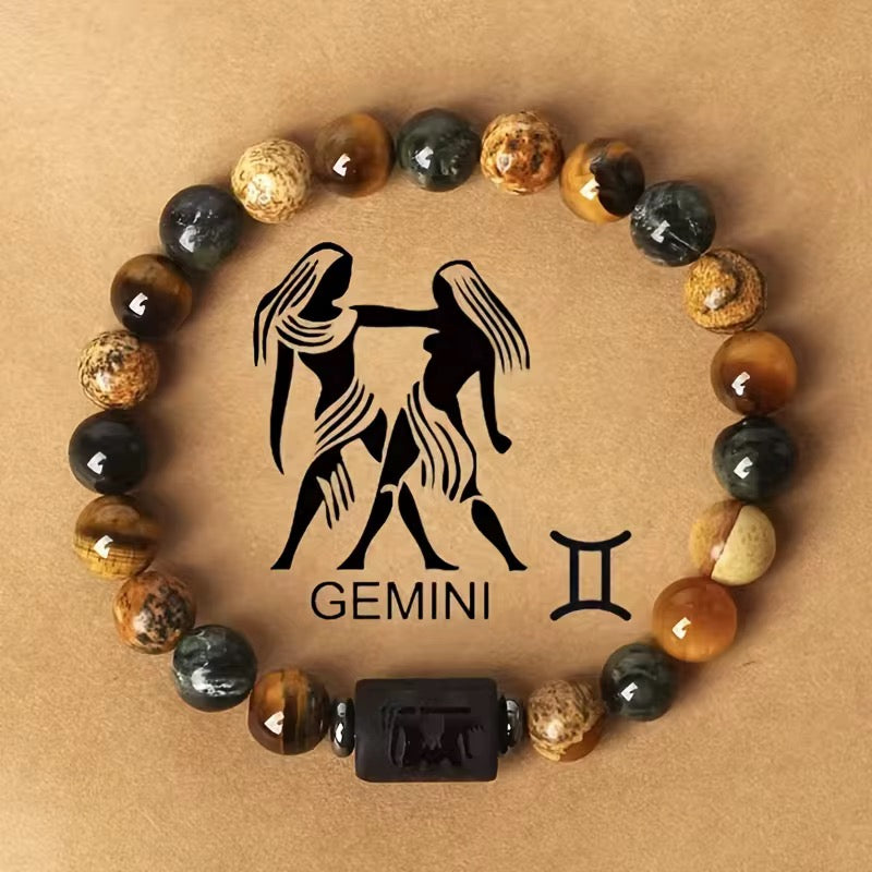 Natural beaded Zodiac Bracelet - Accessorizmee