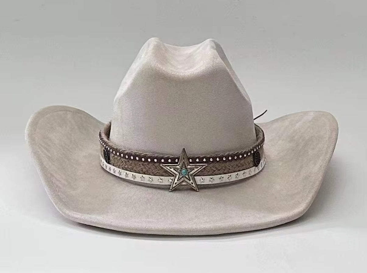 Premium Stardust Suede pinched Cowboy Hat