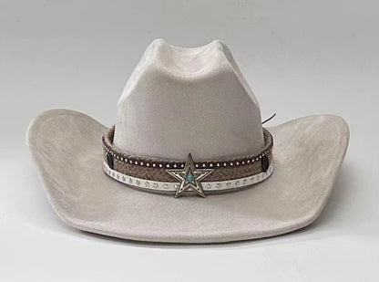 Premium Stardust Suede pinched Cowboy Hat