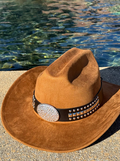 Premium Glimpse Suede pinched Cowboy Hat