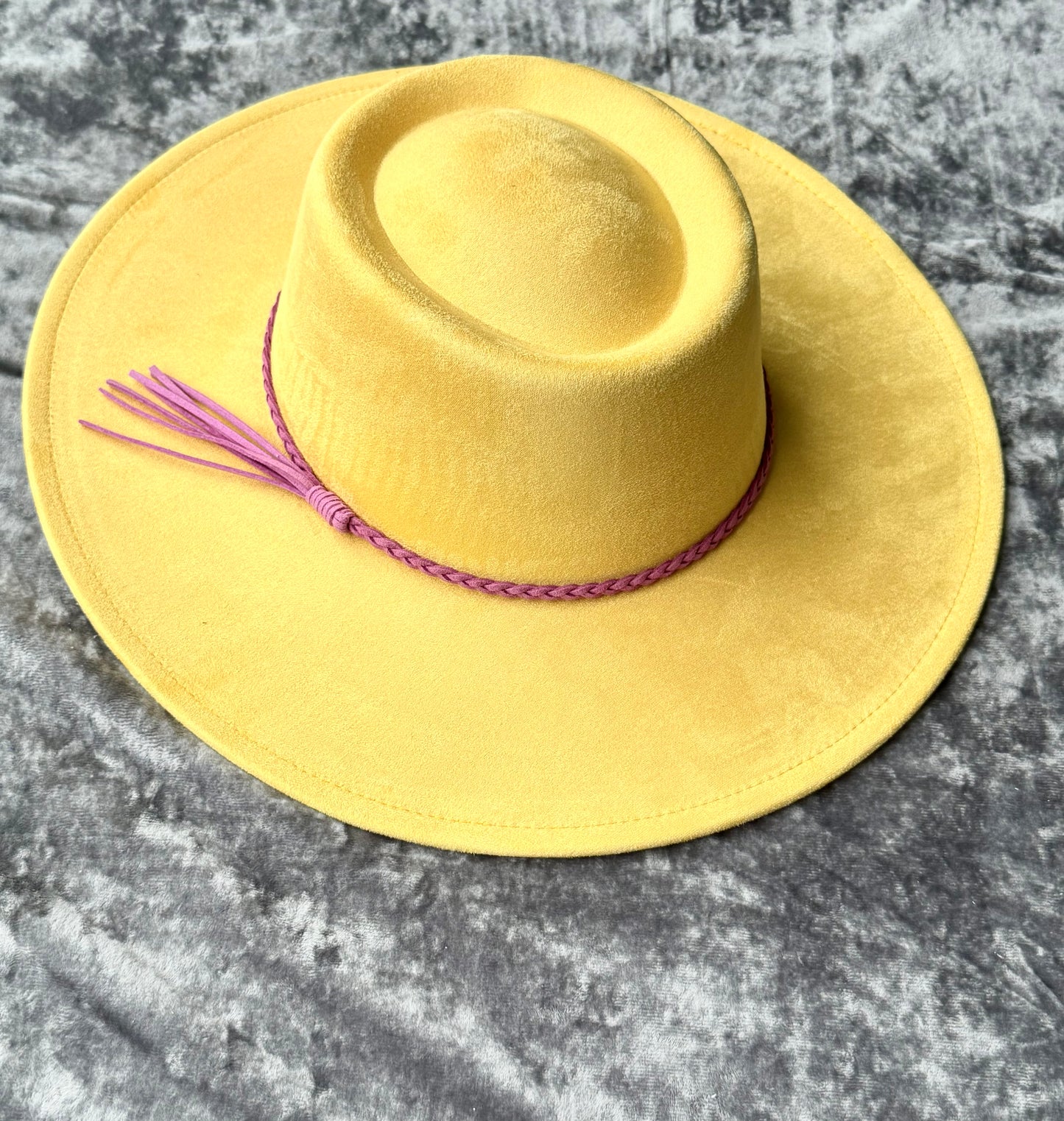 Flat widebrim Vegan Fedora Hat - Accessorizmee