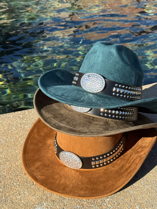 Premium Glimpse Suede pinched Cowboy Hat