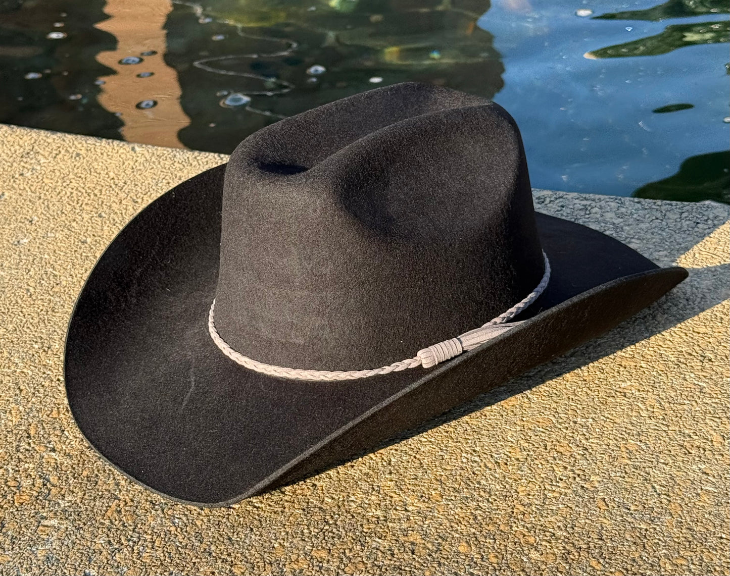 100% Wool Cowboy Hat Solid, Solid Cowboy Hat for Burning
