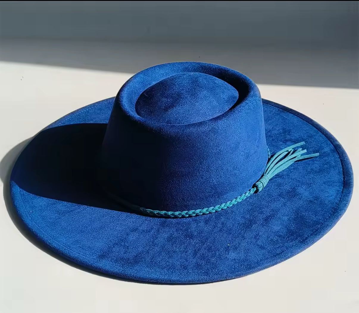 Flat Boater Widebrim Vegan Fedora Hat