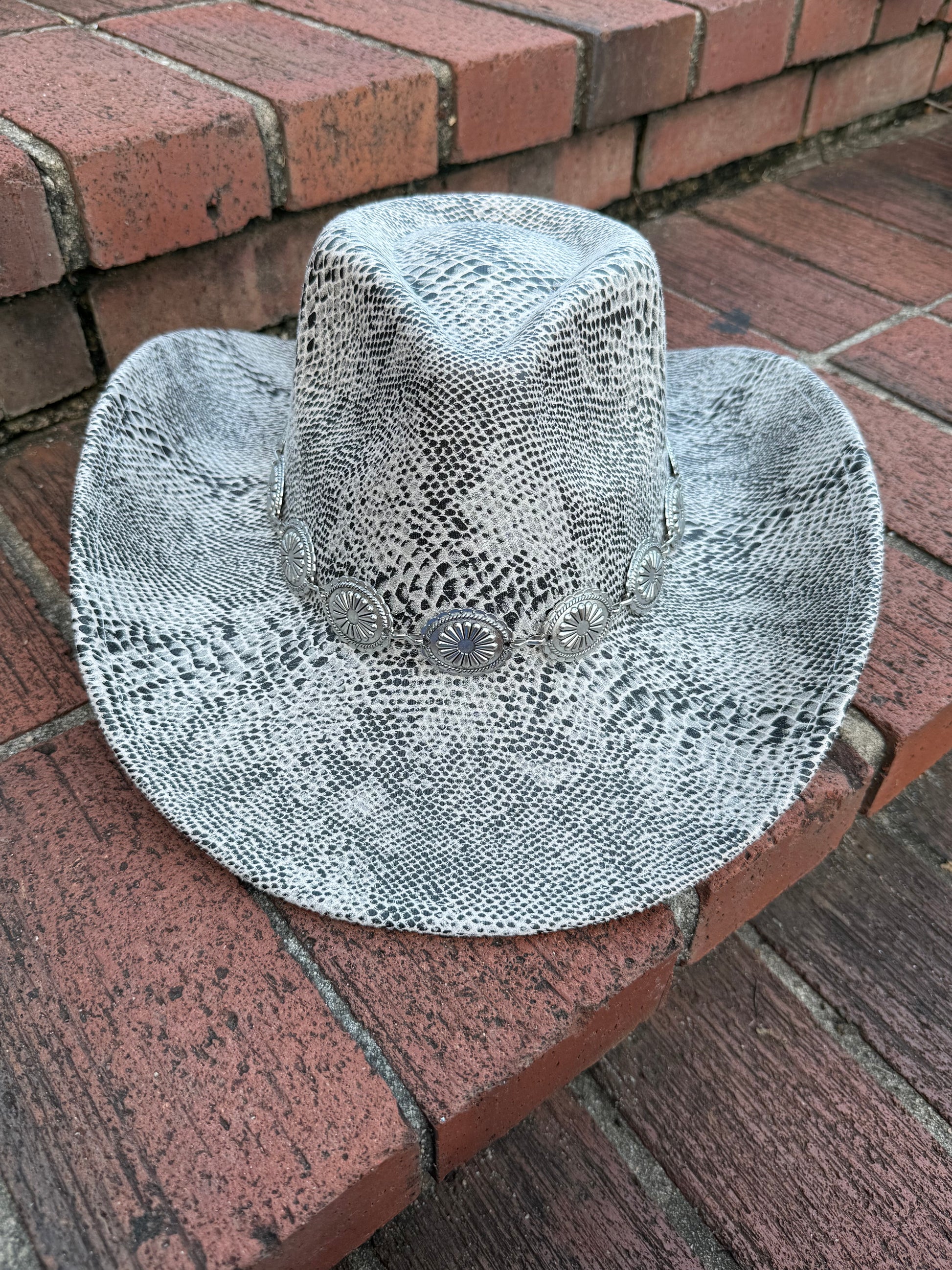 Snake Print Cowboy Hat - Accessorizmee