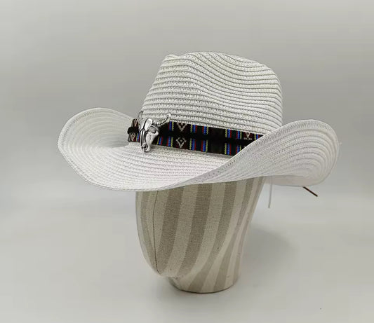 Cowboy Fire Straw Hat - Accessorizmee