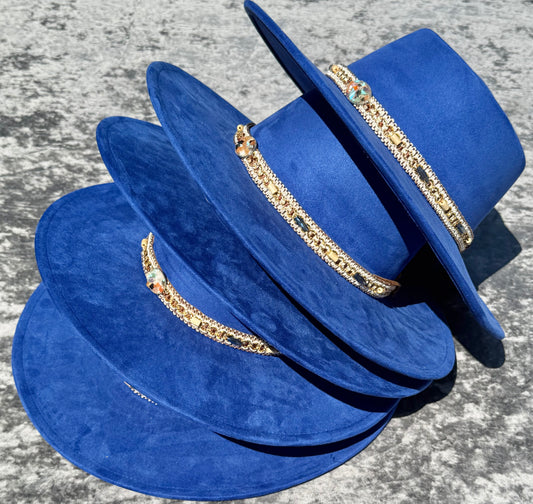 Royal Round Boater Brim Fedora Hat