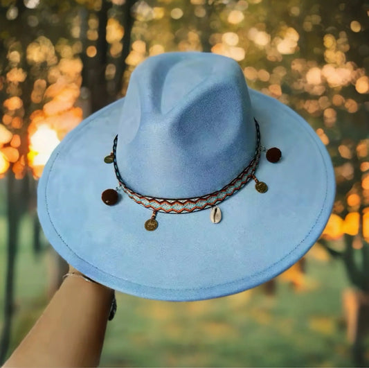 Soho Suede wide brim Fedora - Accessorizmee
