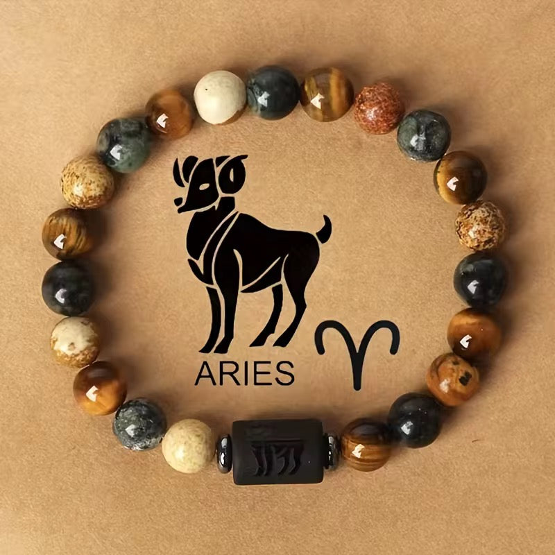 Natural beaded Zodiac Bracelet - Accessorizmee