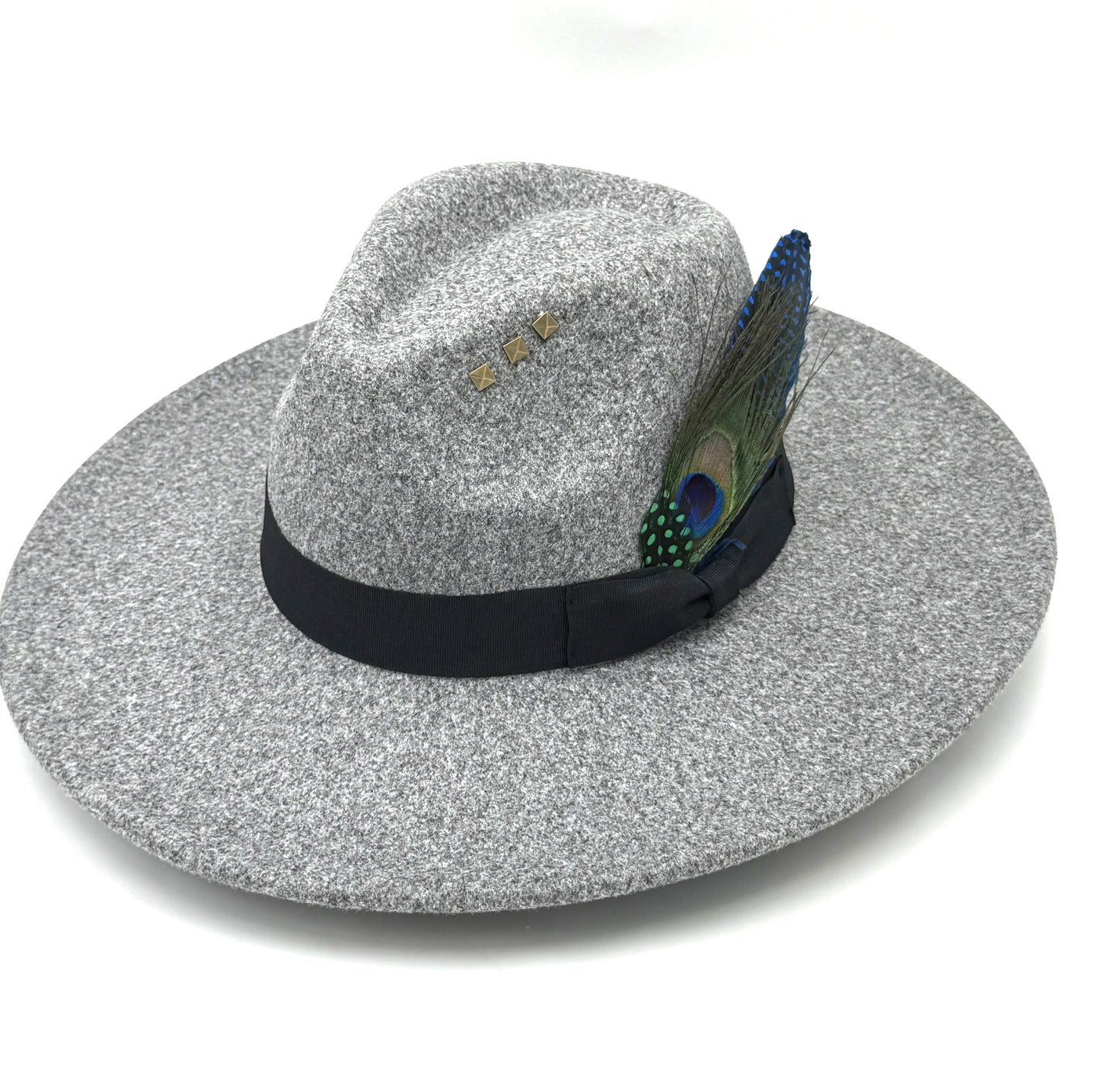 Bow Tie Fedora Hat -Granite - Accessorizmee