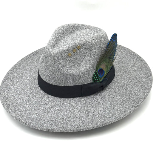 Bow Tie Fedora Hat -Granite - Accessorizmee