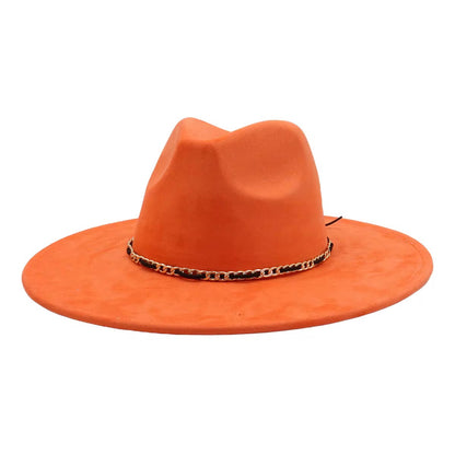 Temple Suede Wide Brim Fedora