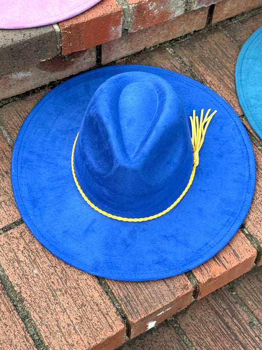 Vegan Suede Classic Wide Brim-Style Hat – Unisex ,Adjustable & Stylish Suitable for Pyrography, Laser Engraving - Accessorizmee
