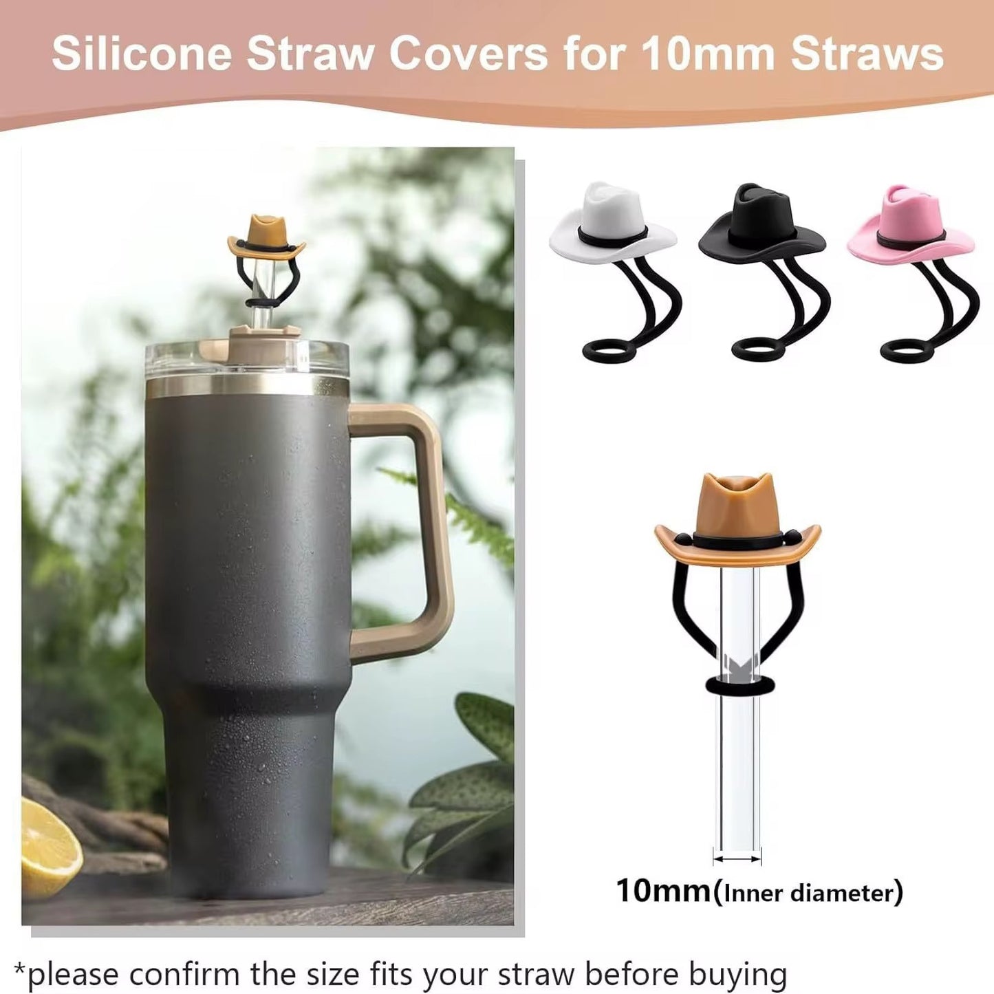 Silicone Straw Covers Cap