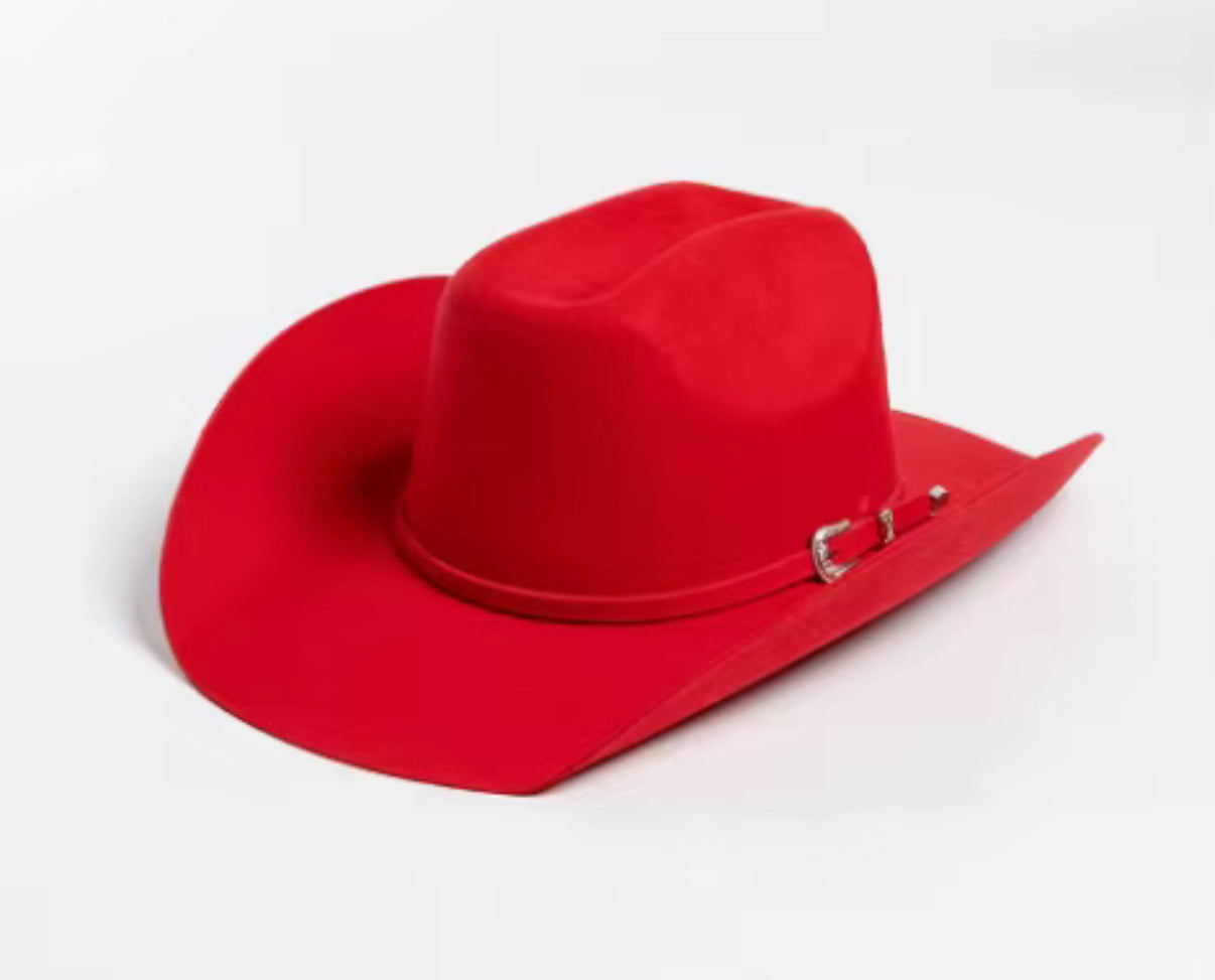 100% Wool Belted Cowboy Hat Solid, Solid Cowboy Hat for Burning,