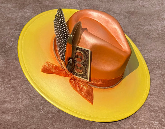 Custom handcrafted SunKiss Fedora Hat - Accessorizmee