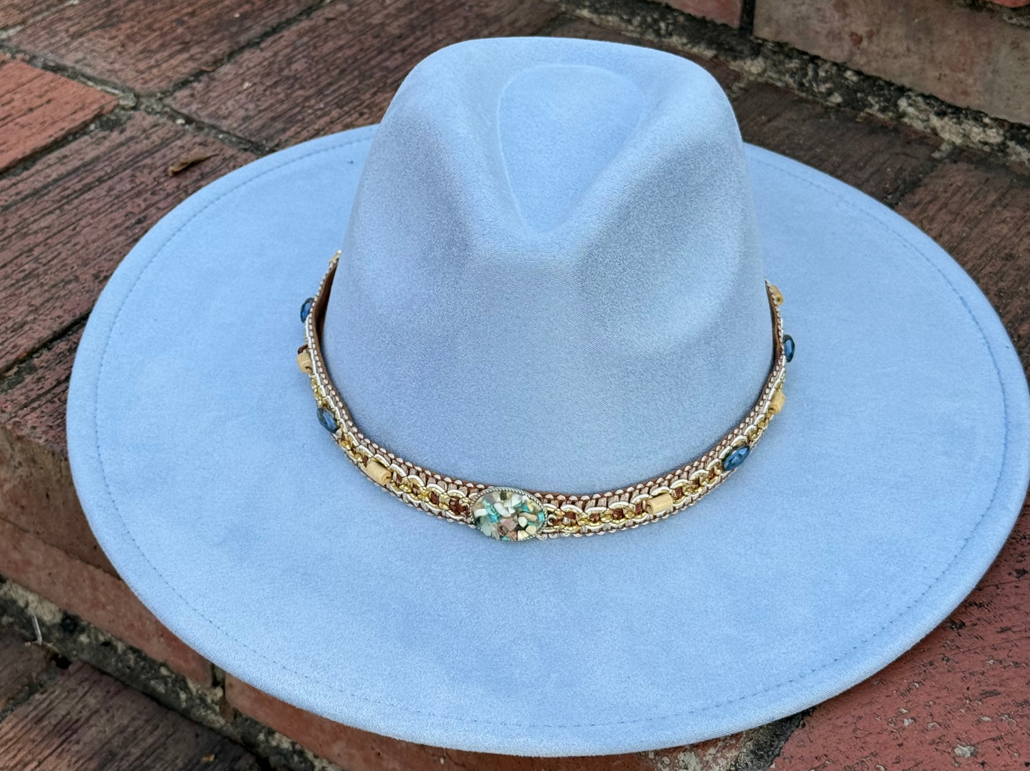 Rockme Suede Wide Brim Fedora